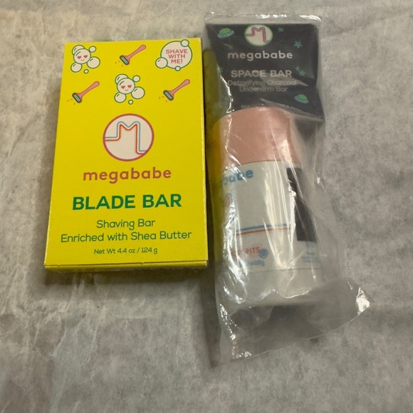 Megababe Blade Bar with Mini Space Bar and Rosy Pits Deodorant NIP! - Picture 1 of 7